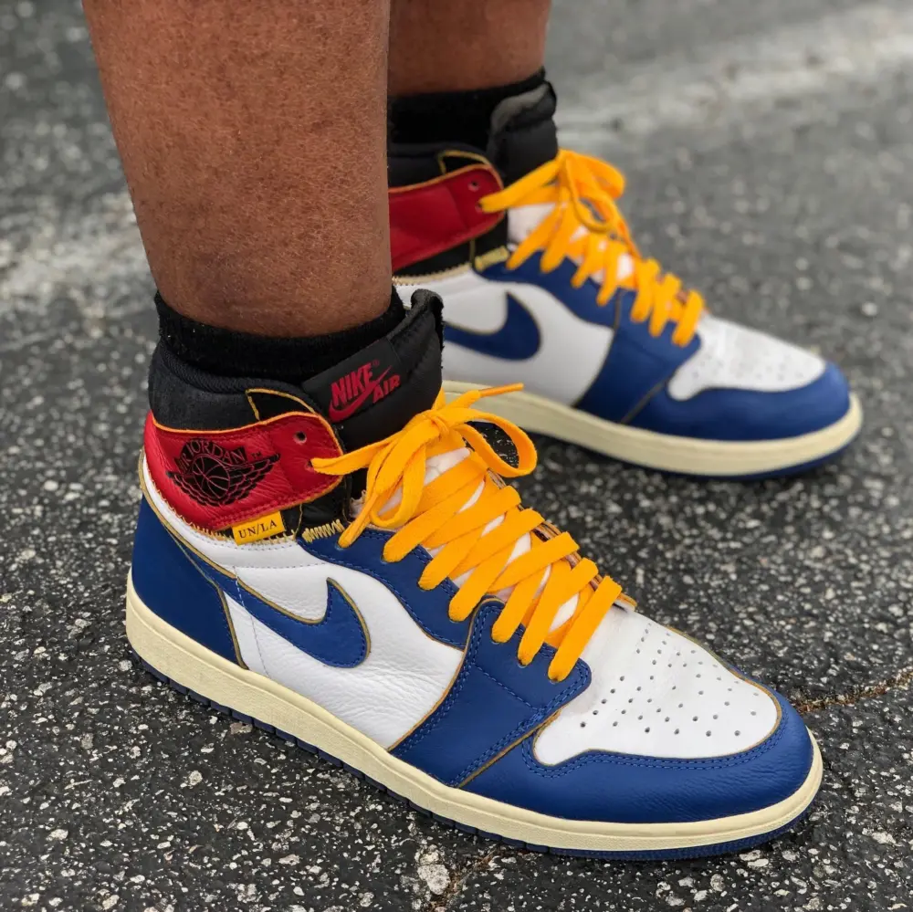 Alternative view of Giày Nike Union LA x Air Jordan 1 Retro High NRG 'Storm Blue'