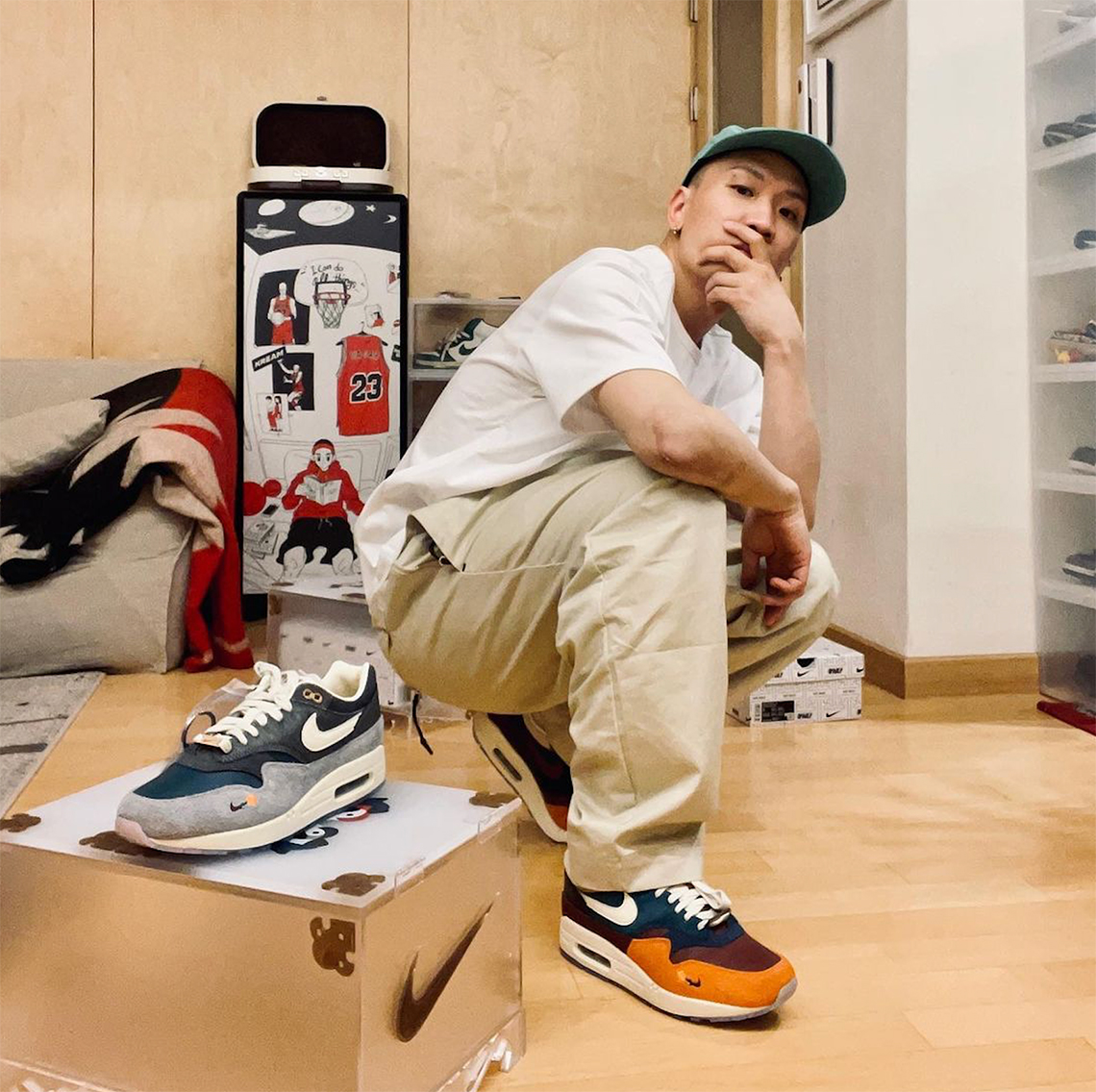 Giày Nike Air Max 1 'Kasina Won-Ang Grey' DQ8475-001 - Ảnh 5