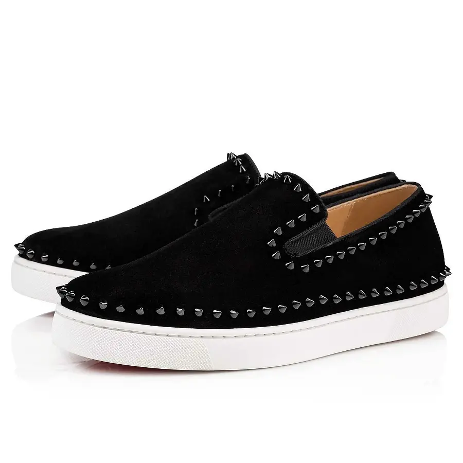Giày Christian Louboutin Pik Boat 'Black' 1130280CM53 - Ảnh 3