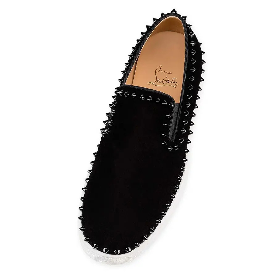 Giày Christian Louboutin Pik Boat 'Black' 1130280CM53 - Ảnh 5
