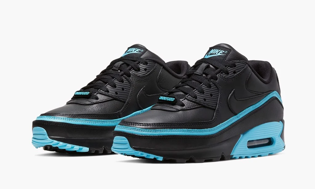 Giày Nike Undefeated x Air Max 90 'Black Blue Fury' CJ7197-002 - Ảnh 3