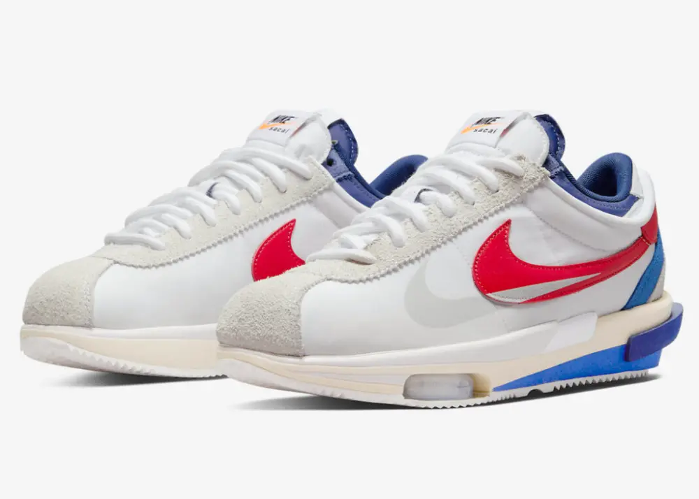 Alternative view of Giày Nike x Sacai Zoom Cortez SP 'White Red' DQ0581-100