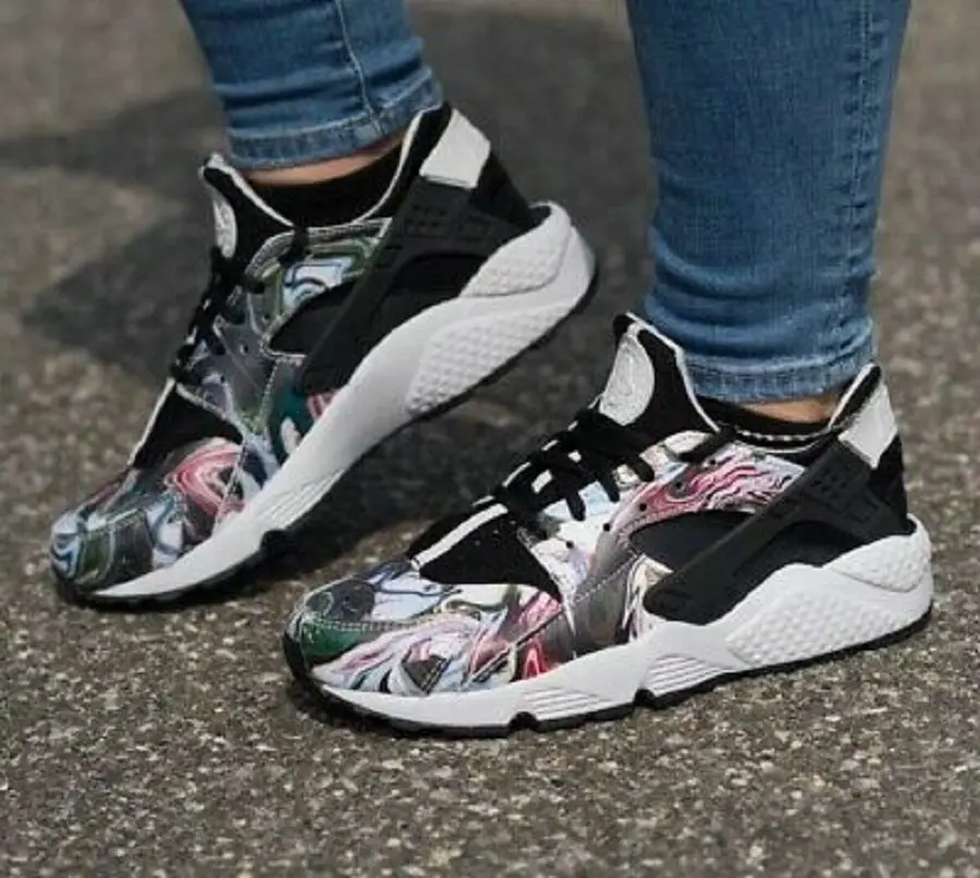 Giày Nike Wmns Air Huarache ‘Marble Dye’ 683818-017 - Ảnh 3