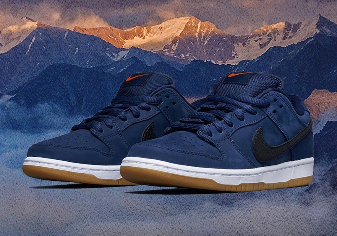 Giày Nike SB Dunk High Pro ISO SB Orange Label Midnight Navy CI2692-401 - Ảnh 5