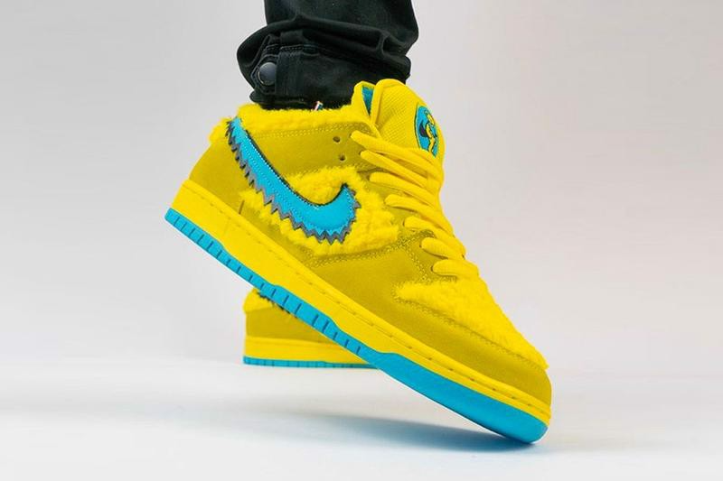 Giày Nike Grateful Dead x Dunk Low SB 'Yellow Bear' CJ5378-700 - Ảnh 5