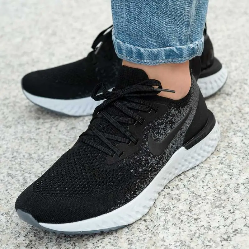Alternative view of Giày Nike Epic React Flyknit 'Black' AQ0070-001