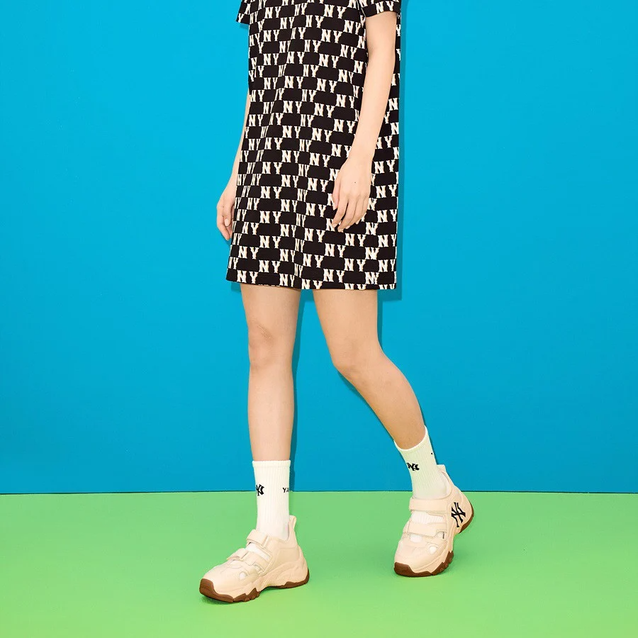 Dép MLB New York Yankees 'Cream' 3ASDCH133-50CRS - Ảnh 3