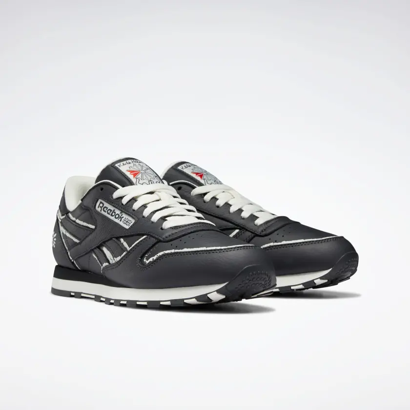 Giày Reebok Keith Haring x Classic Leather 'Dog Blackboard Chalk Drawing' GZ1456 - Ảnh 5