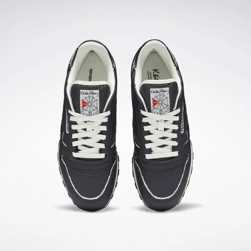 Giày Reebok Keith Haring x Classic Leather 'Dog Blackboard Chalk Drawing' GZ1456 - Ảnh 3