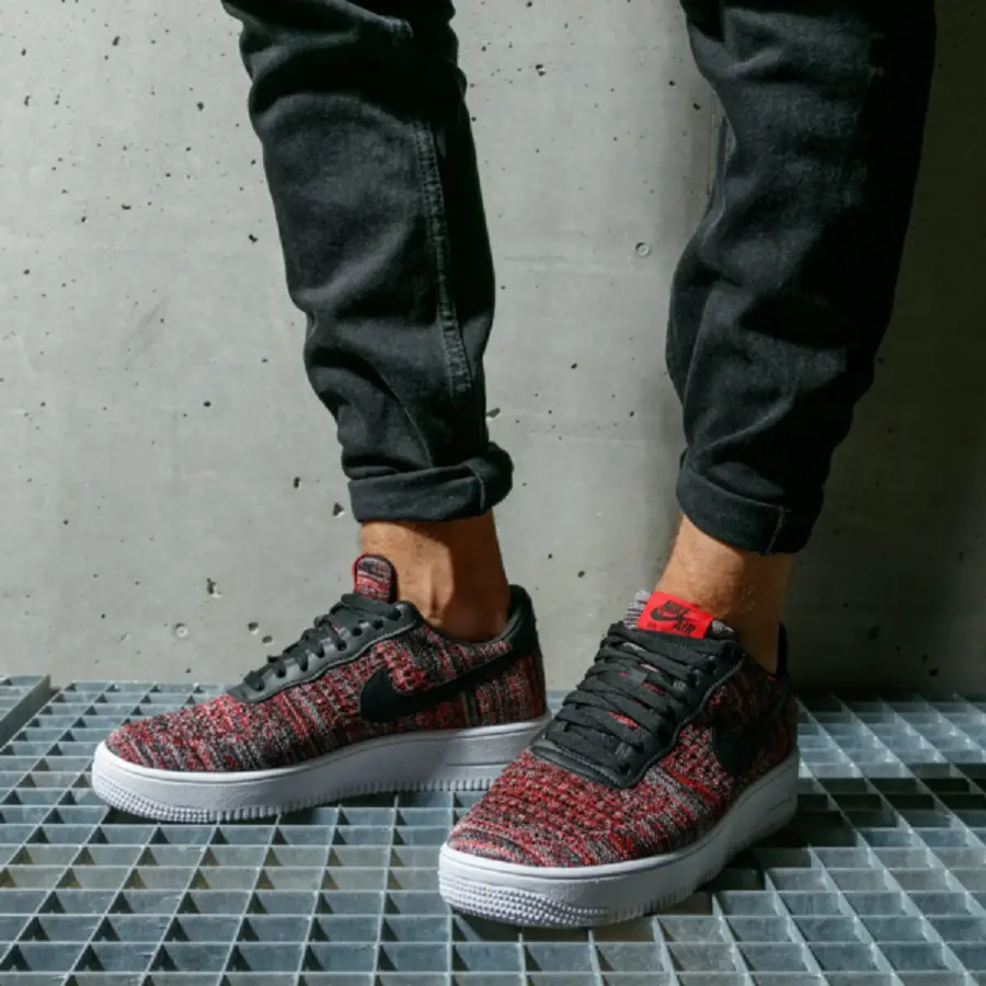 Alternative view of Giày Nike Air Force 1 Flyknit 2.0 ‘University Red Black’ CI0051-600