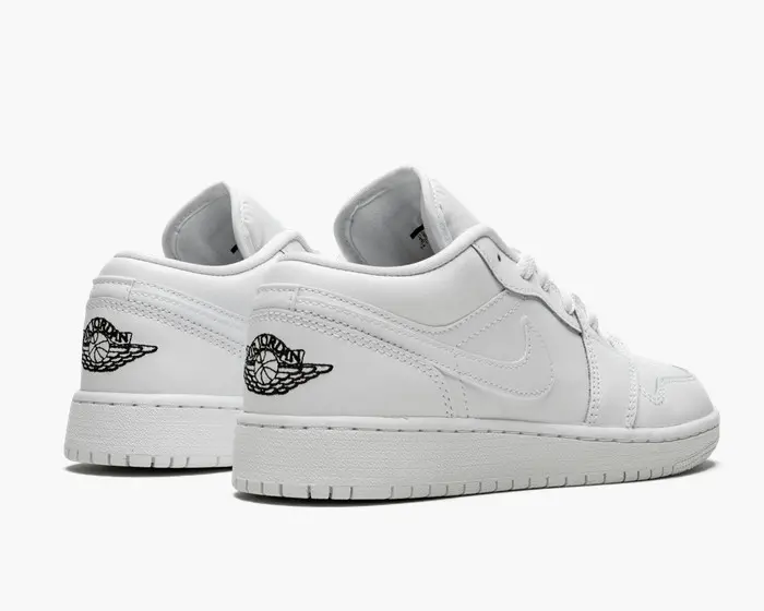 Giày Nike Air Jordan 1 Low GS 'Triple White' 553560-110 - Ảnh 4
