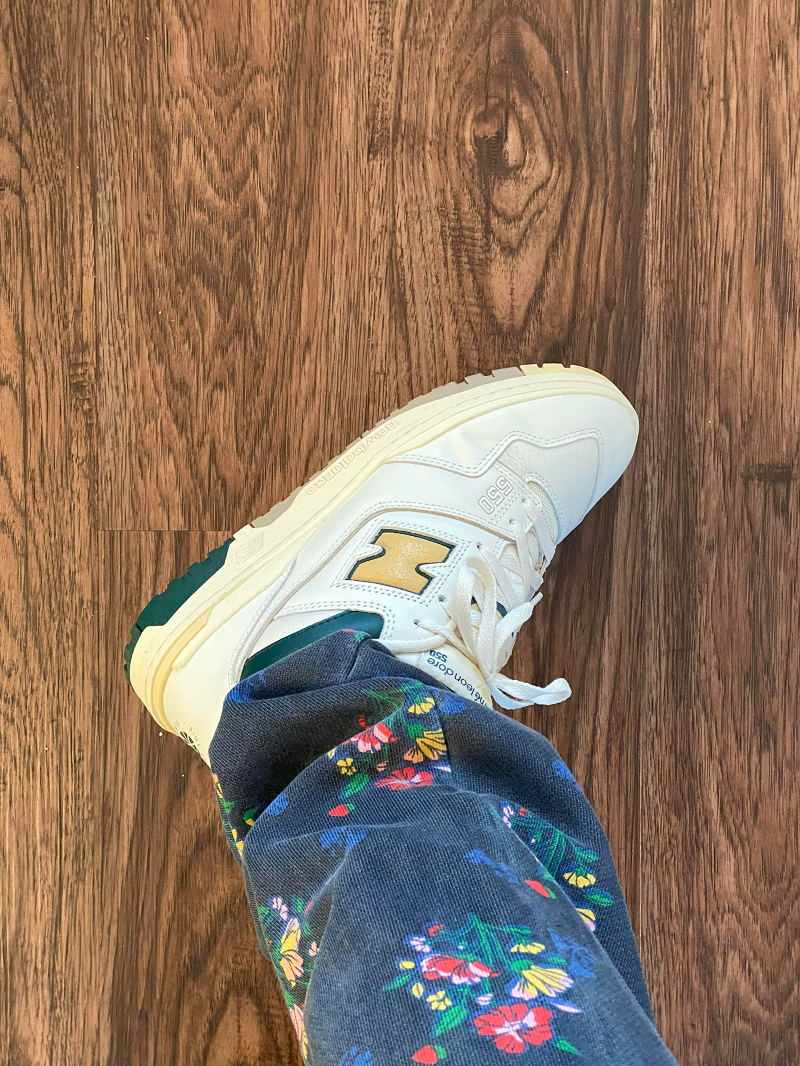 Giày New Balance Aimé Leon Dore x 550 'Green Yellow' BB550A2 - Ảnh 5