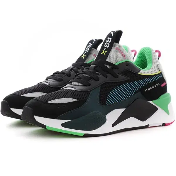 Giày Puma RSX Toys Jr Black Blue Green 369628-01 - Ảnh 5