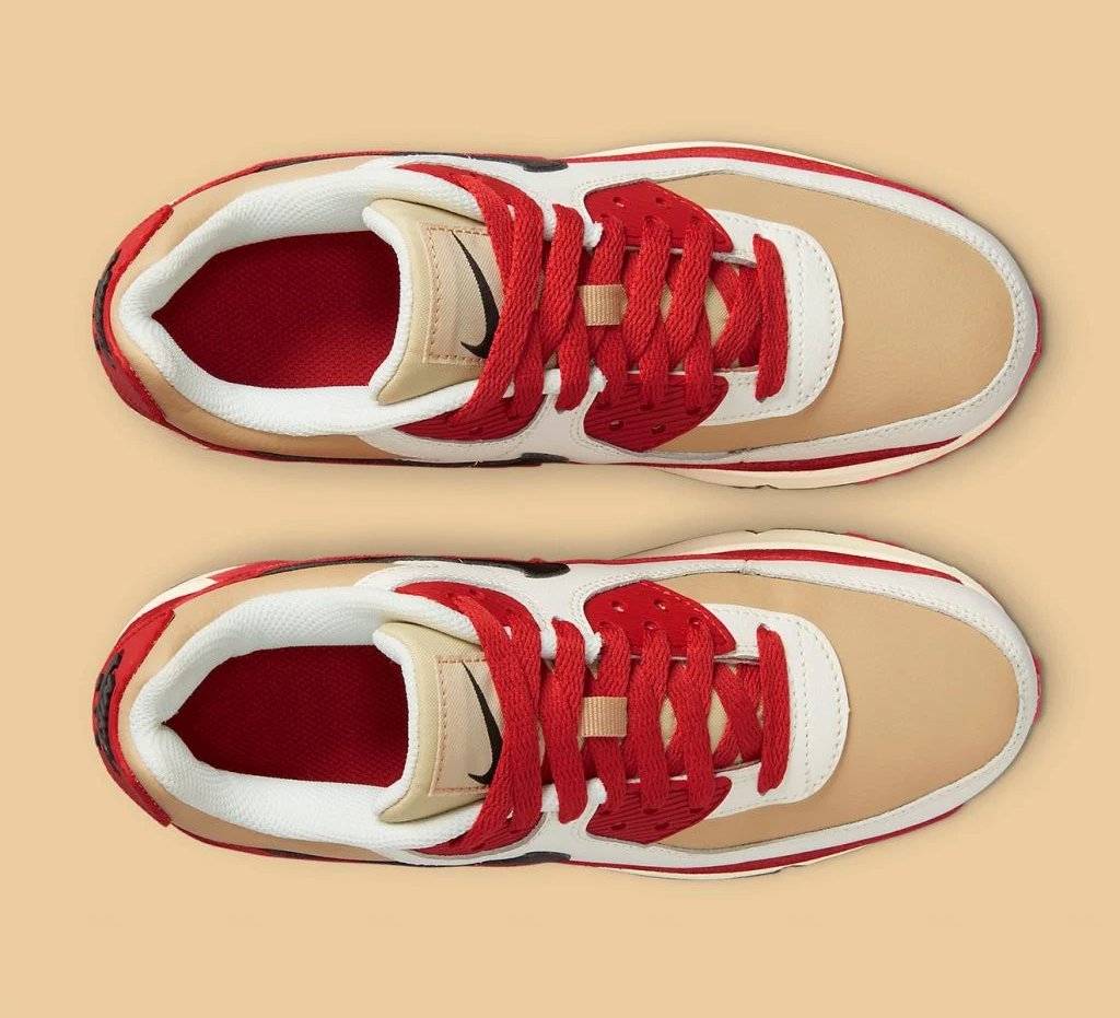 Giày Nike Air Max 90 Leather 'Sesame Red Clay' CD6864-200 - Ảnh 3