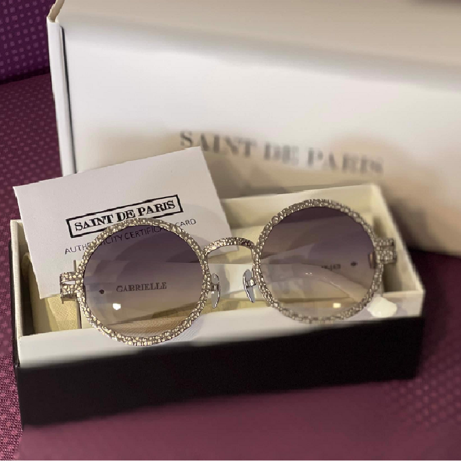 Kính Saint De Paris Gabrielle Sunglasses With Gradient Lenses 'White' - Ảnh 5