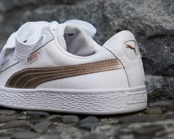 Giày Puma Basket Heart 'Metallic' 367767-01 - Ảnh 3