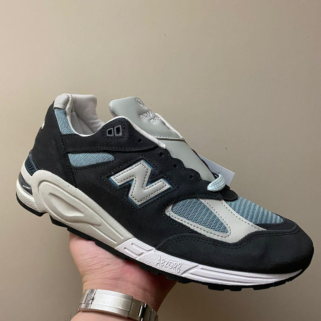 Giày New Balance 990v2 ‘Kith Steel Blue’ M990KT2 - Ảnh 3