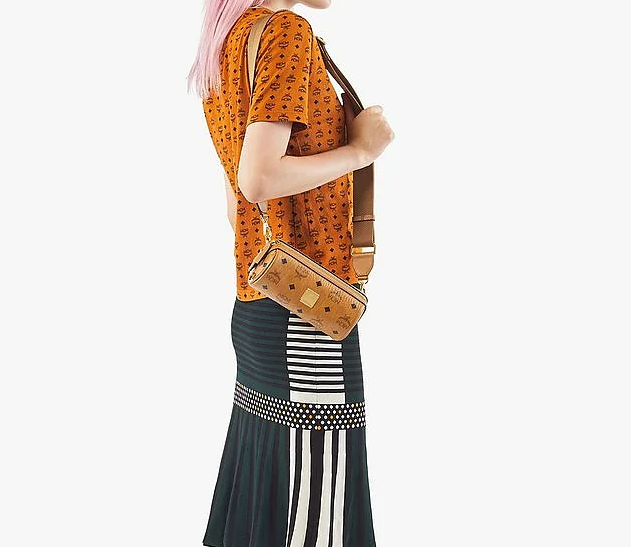 Túi MCM Klassik Barrel Crossbody in Visetos MMRAAKC16CO001 - Ảnh 5