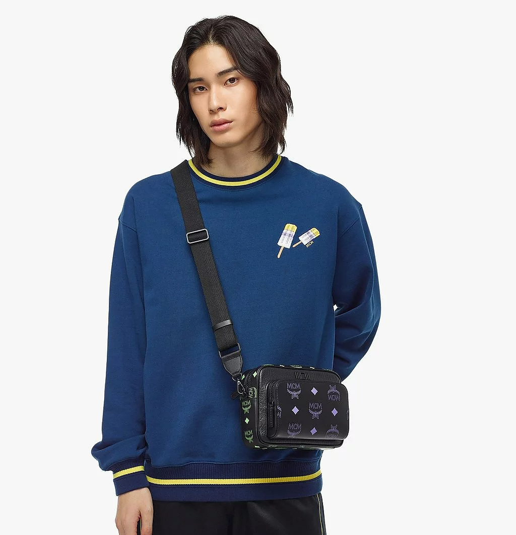 Túi MCM Klassik Crossbody in Color Splash Logo Leather MMRCSSX02U6001 - Ảnh 6