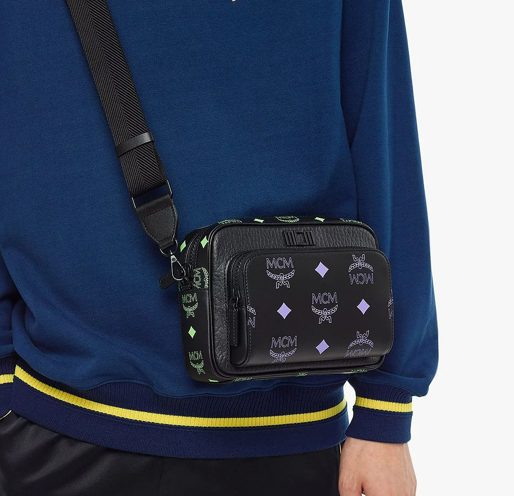 Túi MCM Klassik Crossbody in Color Splash Logo Leather MMRCSSX02U6001 - Ảnh 5