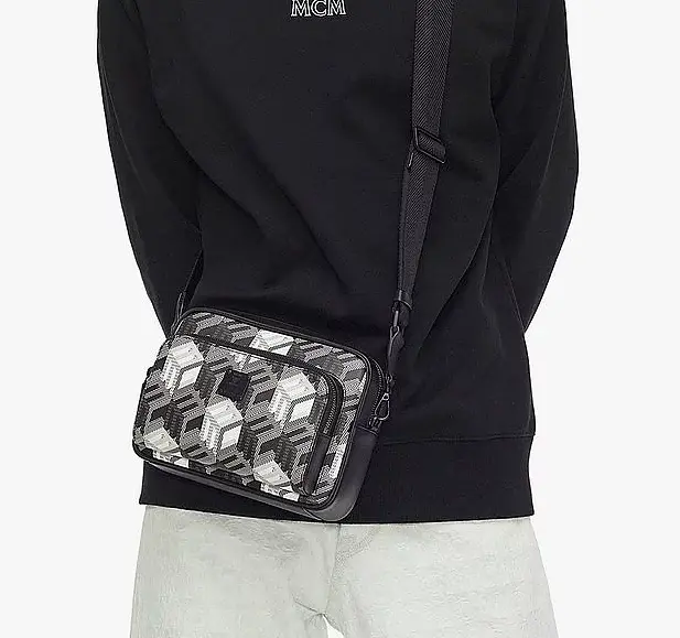 Túi MCM Klassik Crossbody in Cubic Monogram Canvas MMKBACK09BW001 - Ảnh 4
