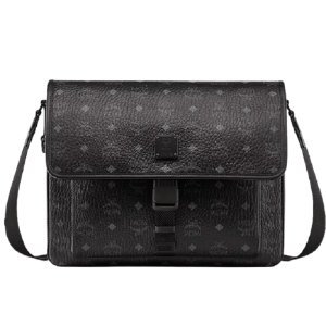 Túi MCM Klassik Messenger in Visetos 'Black' MMMCAKK02BK001