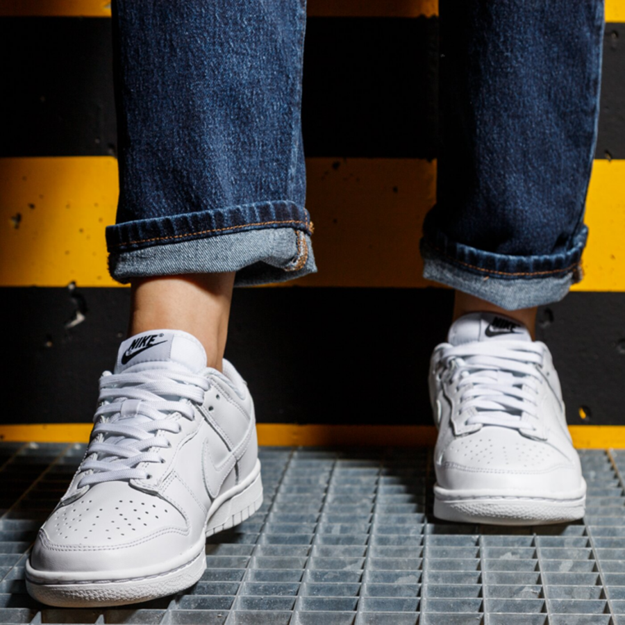 Giày Nike Wmns Dunk Low 'Triple White' DD1503-109 - Ảnh 6