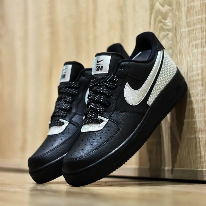 Giày Nike 3M x Air Force 1 '07 LV8 'Black' CT2299-001 - Ảnh 5