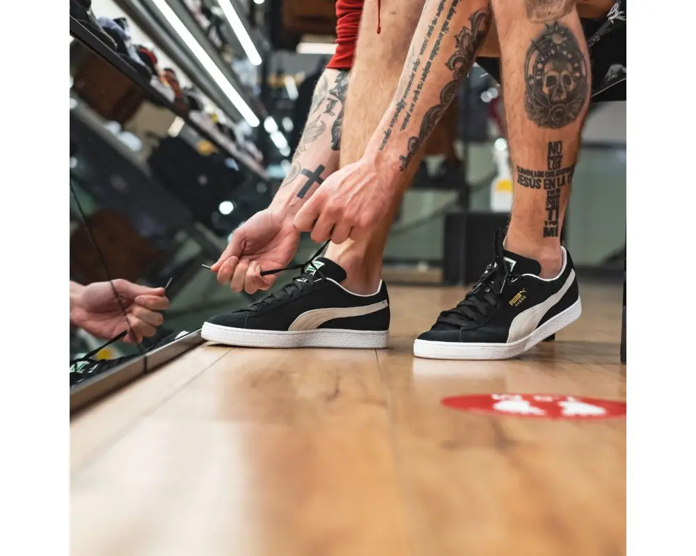 Giày Puma Lifestyle Suede 'Black' 374915-01 - Ảnh 4