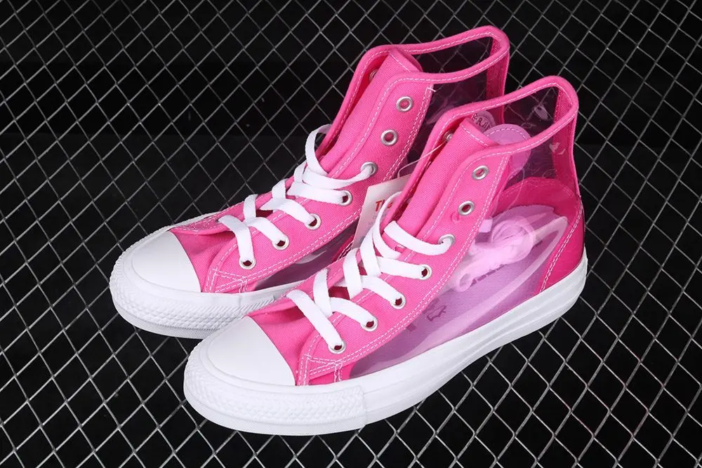 Giày Converse Japan All-Star Light Clear Material HI Pink OT0345 - Ảnh 7