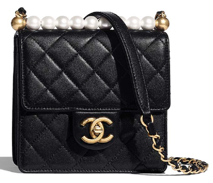 Túi Chanel Wmns Flap Bag Goatskin Imitation Pearl 'Black' AS0584-B02156-94305