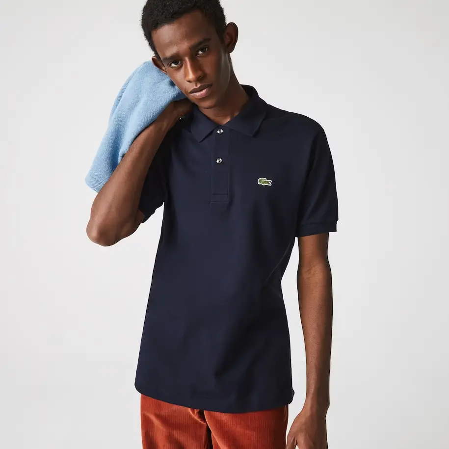 Áo Lacoste Men's Classic Fit L1212 Polo 'Navy Blue' L1212-166 - Ảnh 3