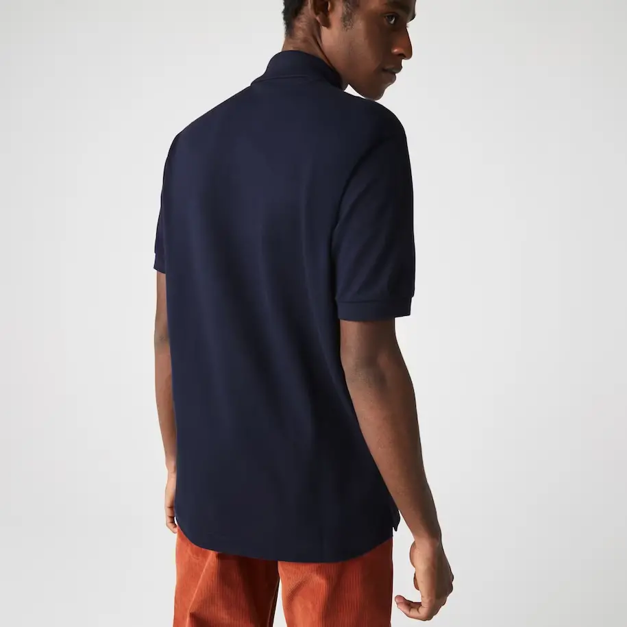 Áo Lacoste Men's Classic Fit L1212 Polo 'Navy Blue' L1212-166 - Ảnh 4