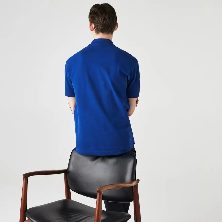 Áo Lacoste Men's Classic Fit L1212 Polo 'Blue BDM' L1212-BDM - Ảnh 4