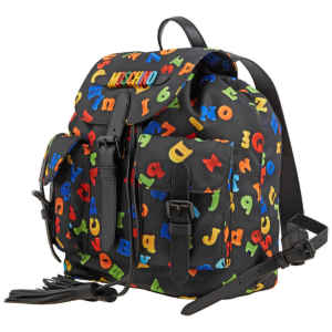 Alternative view of Balo Moschino Ladies Black Drawstring Logo ‘Black’ B-7601-8202-2555