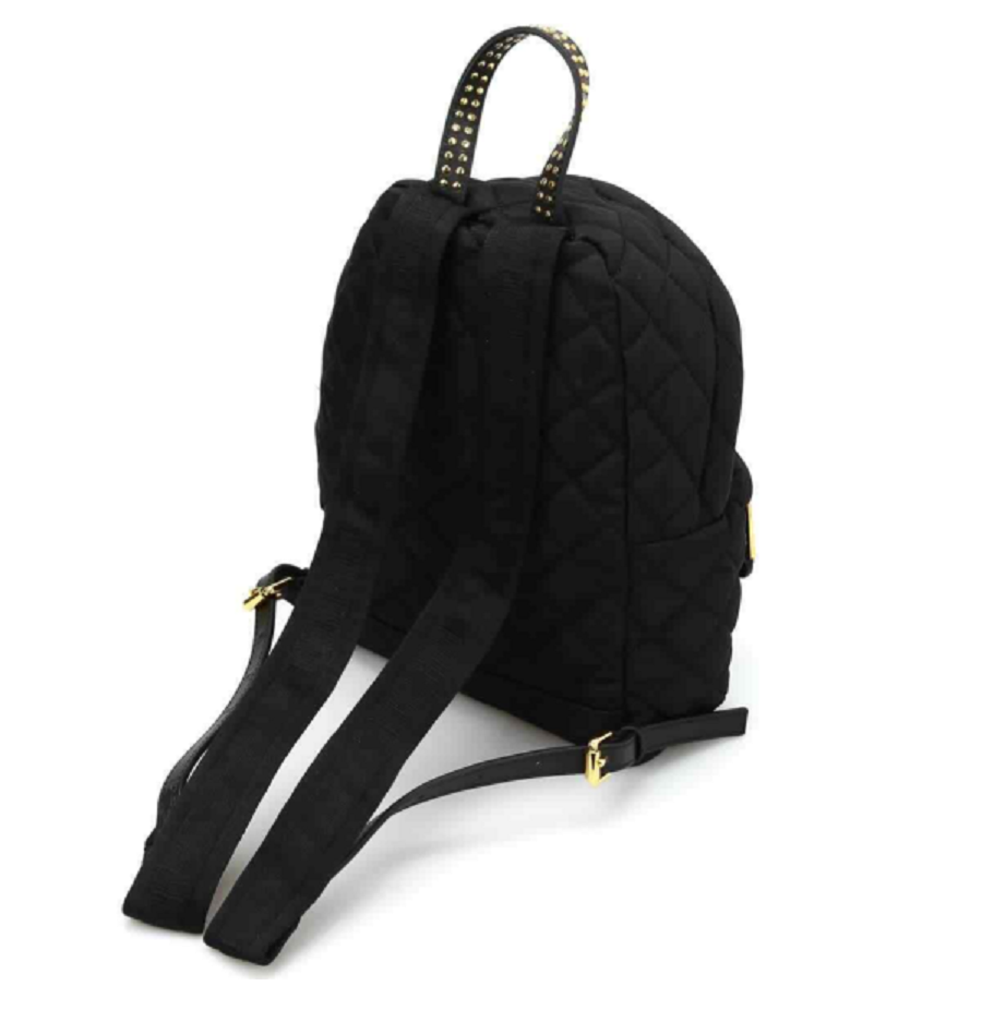 Balo Moschino Quilted Logo Stud Backpack ‘Black’ B761182032555 - Ảnh 3