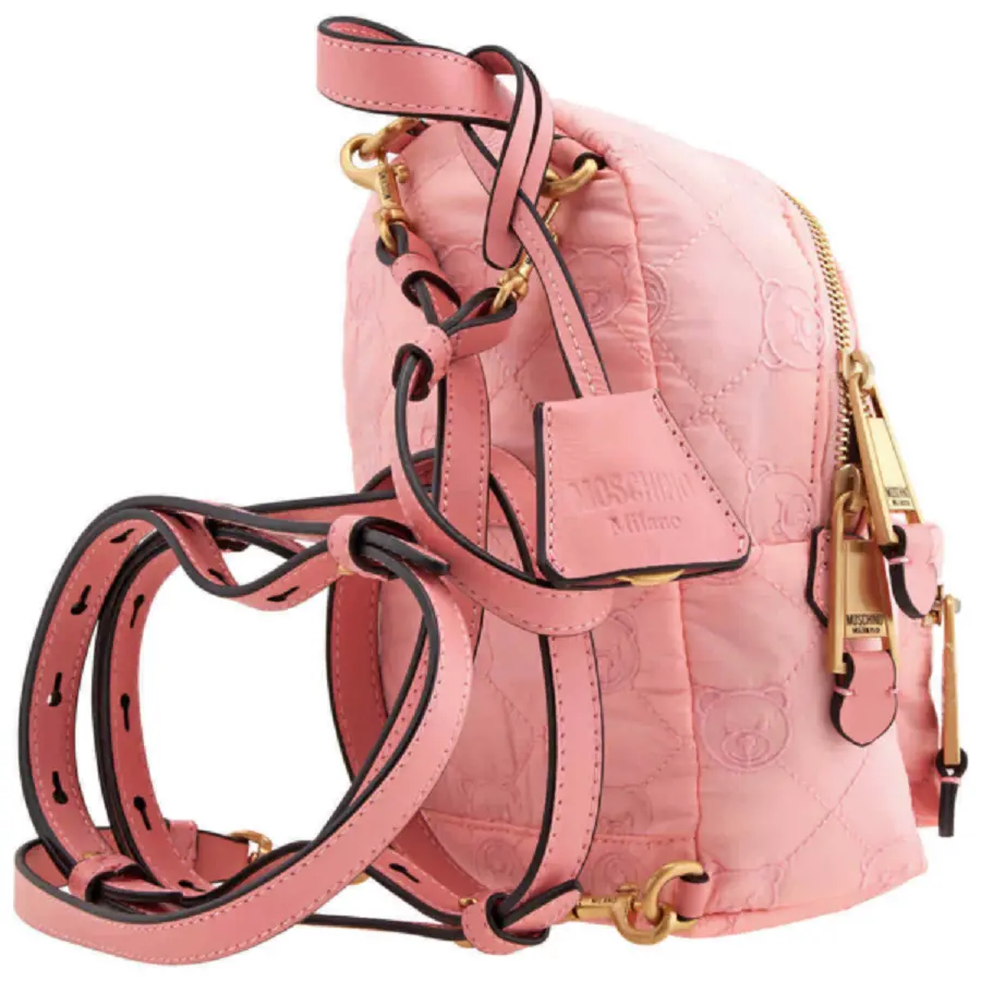 Balo Moschino Ladies Teddy Bear Embroidery ‘Pink’ B-7620-8208-1223 - Ảnh 3