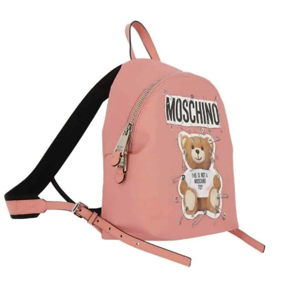 Alternative view of Balo Moschino Teddy Print Faux ‘Pink’ A763382101147