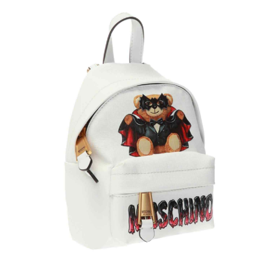 Balo Moschino Couture Bat Teddy Bear ‘White’ A-7637-8210-1001 - Ảnh 3