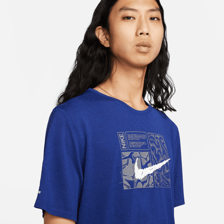 Áo Nike As Df Miler Dye 'Deep Royal' DQ6509-455 - Ảnh 2