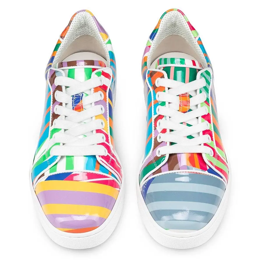 Giày Christian Louboutin Vieira Patent Leather 'Bianco Multicolor' 3220055J322 - Ảnh 4