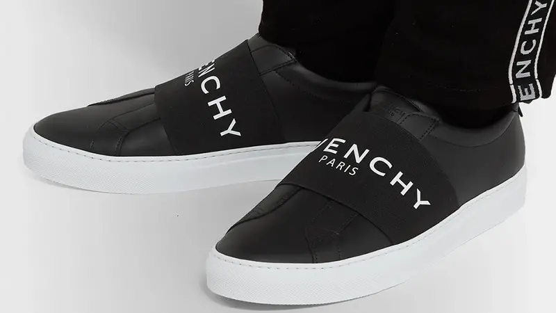 Alternative view of Giày Givenchy Black Urban Street Leather Strap Men's Sneakers BH0002H0FU-004