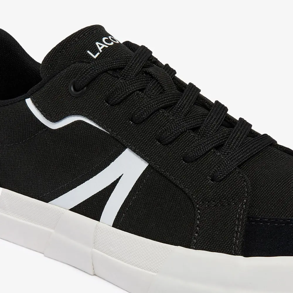Giày Lacoste L004 Canvas 'Black' 43CMA0055 - Ảnh 5