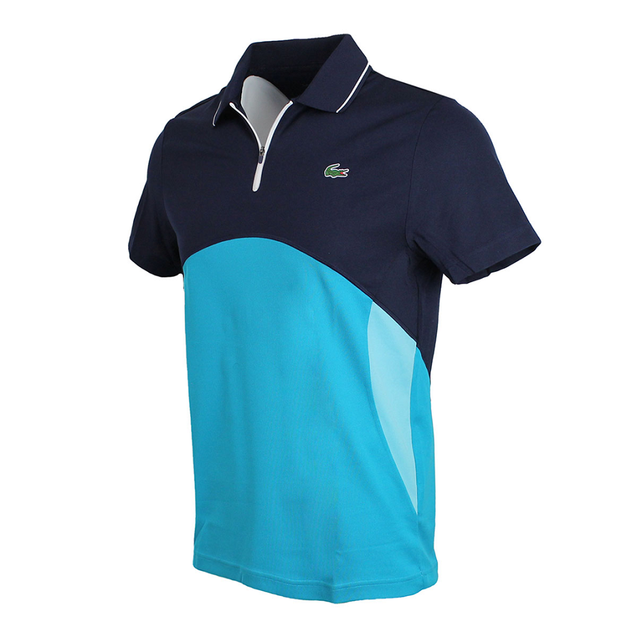 Áo Lacoste Polo SPORT Ultra-Dry Pique ZIP NavyB 2020 DH4747-51-RWP - Ảnh 7