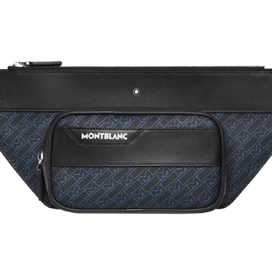 Túi MontBlanc Sac Banane 'Black' 127435 - Ảnh 4
