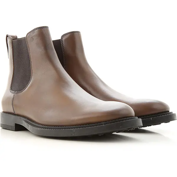 Giày Tod’s Man Brown Ankle Boots in Leather XXM62C00P20D9C10MS801 - Ảnh 3