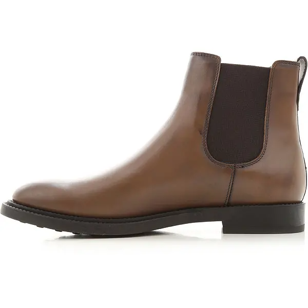 Giày Tod’s Man Brown Ankle Boots in Leather XXM62C00P20D9C10MS801 - Ảnh 4