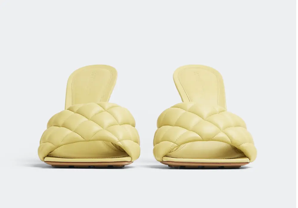Giày Cao Gót Bottega Veneta Padded Mule 'Lemonade' 592015VBRR07411 - Ảnh 3