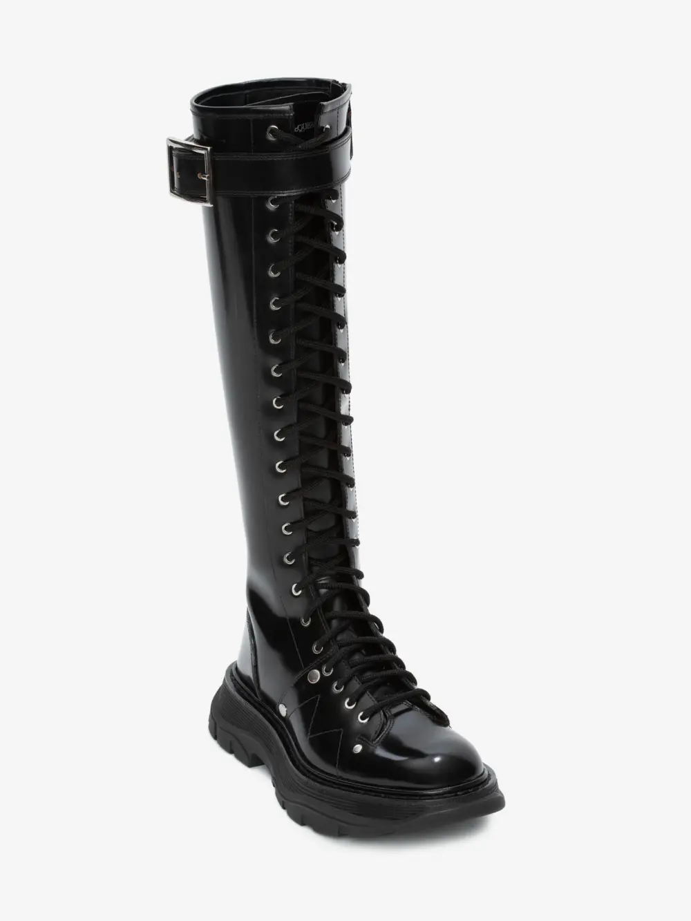 Giày Alexander McQueen Tread Lace Up Boot 595466-WHZ81-1081 - Ảnh 3