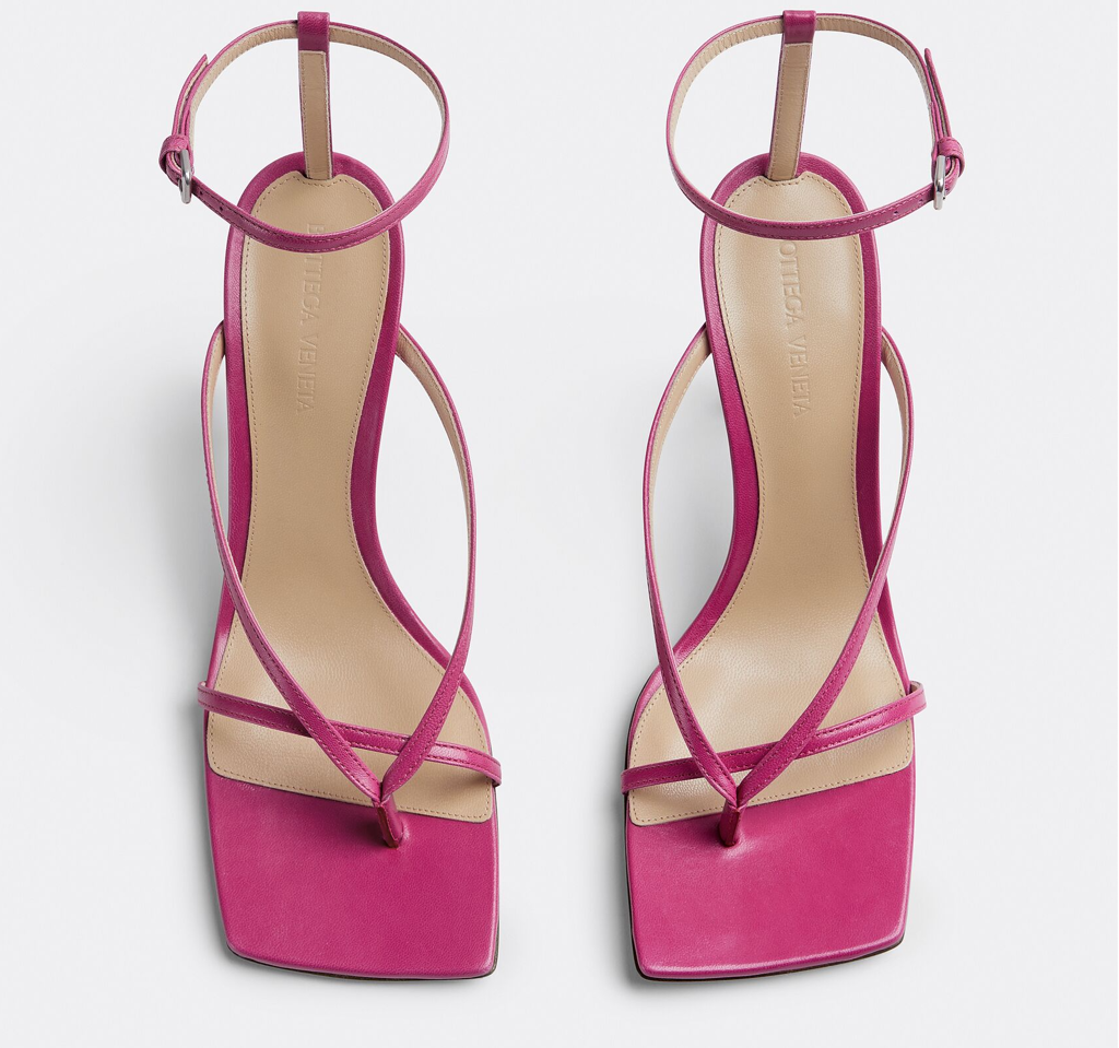 Giày Cao Gót Bottega Veneta Stretch Strap Sandal 'Hollyhock' 608835VBSF05148 - Ảnh 2